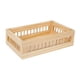 thumbnail image 2 of Canasto De Almacenamiento De Madera, Canasto Decorativa Para Aperitivos, Verduras, Libros, M, 2 of 2