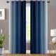 thumbnail image 2 of Cortinas degradadas Yakamok azules y grisáceo claro para sala de estar, 2 of 3