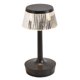 thumbnail image 4 of Lámpara De Mesa De Cristal Moderna Luz De Escritorio Dormitorio Mesita De Noche Luz De Noche Regulable Negro, 4 of 5