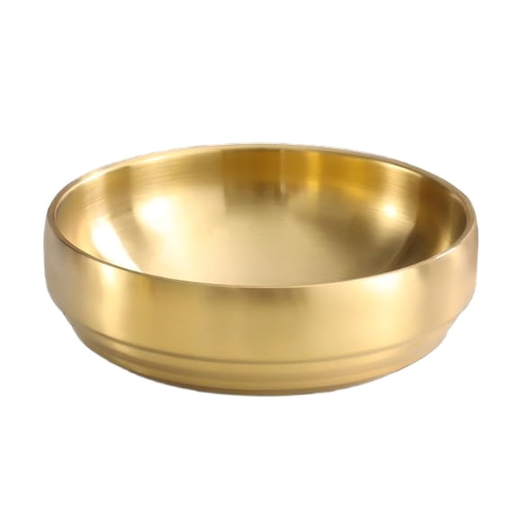 CXYNDFA Tazón para sopa de acero inoxidable de doble pared de 18,5 cm y 1 L