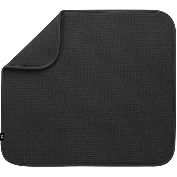 Alfombrilla para secar platos S&T INC. Microfibra altamente absorbente de 16 x 18 cm