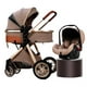 thumbnail image 1 of Coche Cuna Con Silla Nido Y Accesorios LuBabycas Café, 1 of 8