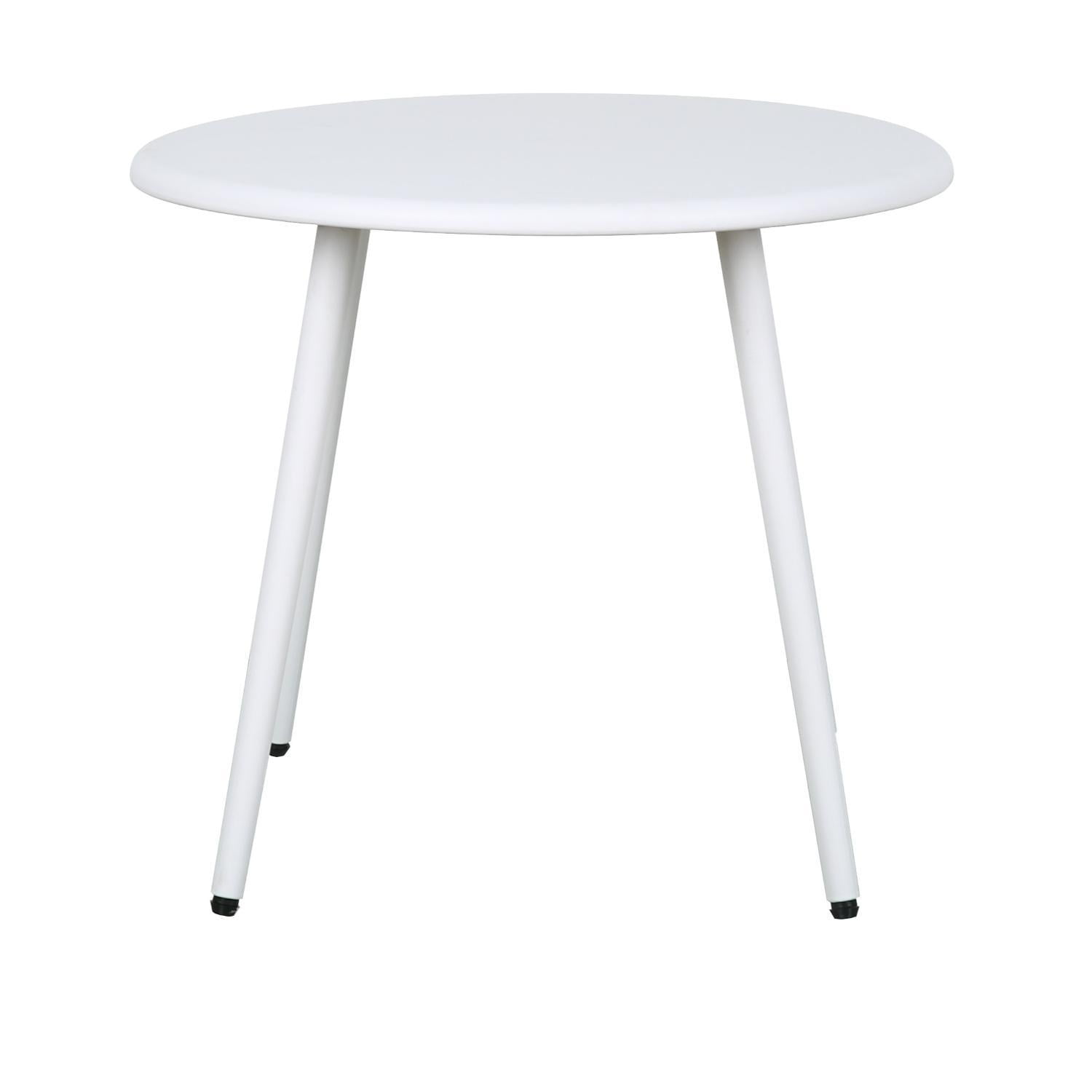 Escandinavia - Mesa Redonda Deco Plastico Nórdica 51,5*51,5*44,5 Blanca Blanco Tamaño Unico