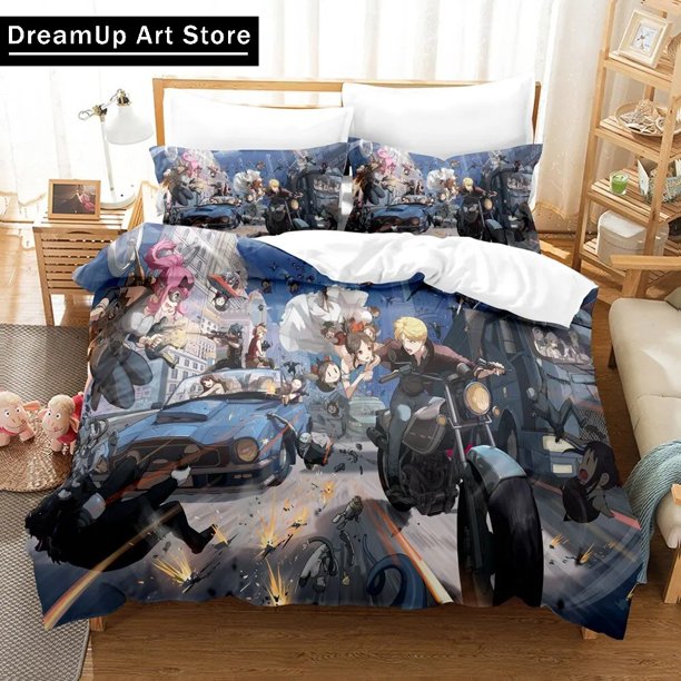 Kaguya-sama Love is War Bedding Set Cute Quilt Cover Bed Cover With Pillowcase Boys