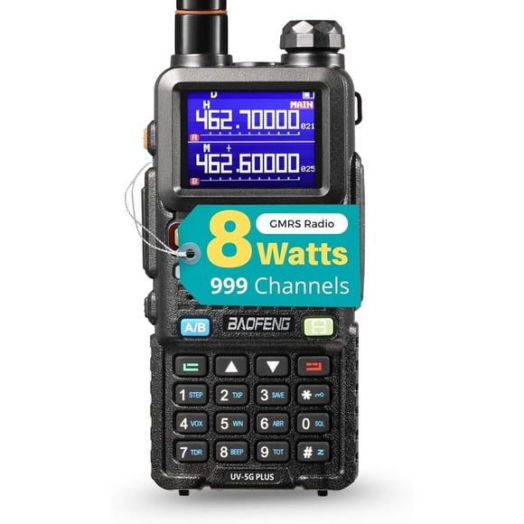 Radio Baofeng UV5G Plus GMRS 8W 999 Canales USB-C