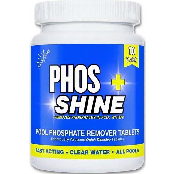 Tabletas removedoras de fosfatos para alberca BubbyShine Phos + Shine