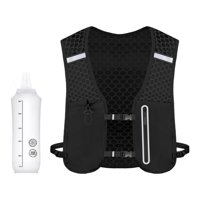 Ioensy - Chaleco Para Correr Resistente Y Ligero Para Mujeres Y Hombres, Ideal Para Actividades Al Aire Libre, Senderismo Y Ciclismo, Color Negro.