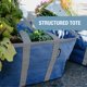 thumbnail image 5 of Bolsa Reutilizable para Compras CleverMade EcoBasket 30L Azul Gris, 5 of 8