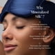 thumbnail image 3 of Mascarilla para dormir nodpod, seda mineralizada, suave presión, zafiro, 3 of 7