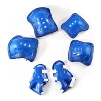 Genérica - Set Protecciones Niños 3 - 8 Años Rodillera Codera Muñquera Azul