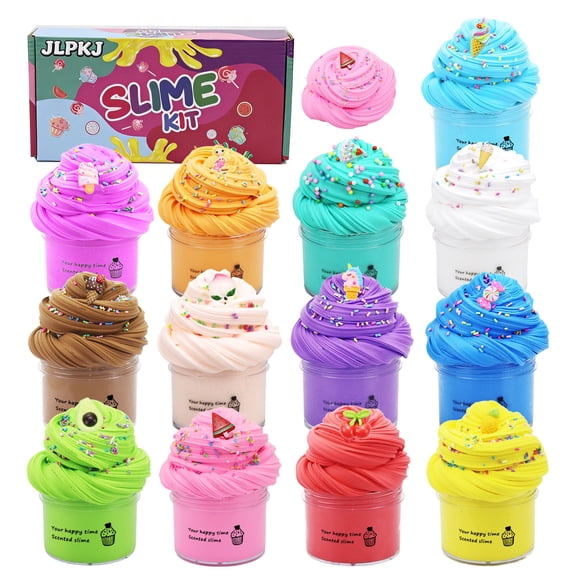 Kit de slime mantequilla JLPKJ de 13 piezas, no pegajoso, para aliviar el estrés