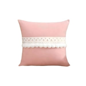 Genérico - Set De 2 Fundas De Cojin Con Pompon 45X45 S5