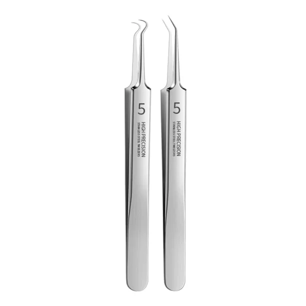 German Ultra-fine No. 5 Cell Pimples Blackhead Clip Tweezers Beauty Face Health Salon Special blackhead remover Acne Needle Tool