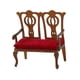 thumbnail image 1 of Silla De Madera Decorativa Para Casa De Muñecas A Escala 1:12 Para Niños Pequeños De 3 Años O Más, Niñas Y Niños, Silla Doble., 1 of 5