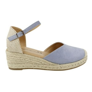 Alpargata Agua De Coco Rayen Cuña Celeste