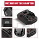 thumbnail image 5 of Convertidor Adaptador para Hilti 22V Baterías de Iones de Litio las Convierte en Baterías Utilizables para Herramientas Eléctricas Ma*kita 18V, 5 of 7