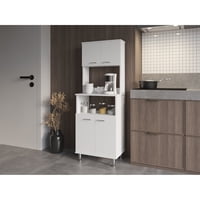 Tuhome - Mueble Para Microondas Kitchen-54 Blanco 160X54X35 Cm