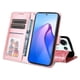 thumbnail image 2 of Funda tipo cartera FOXDOCK para OPPO Reno 8 Pro 5G , diseño girasol en relieve, cuero PU, cierre magnético, soporte y tarjetero, 2 of 5