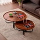 thumbnail image 2 of Juego Mesa De Centro Living 80+60cm color madera Chic Home, 2 of 3