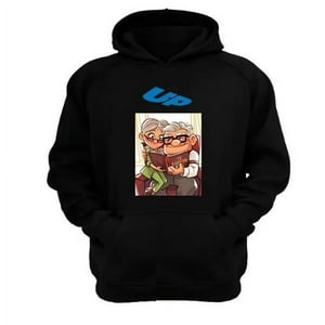 Genérico - Polerón Canguro Película Up Negro Talla S Unisex