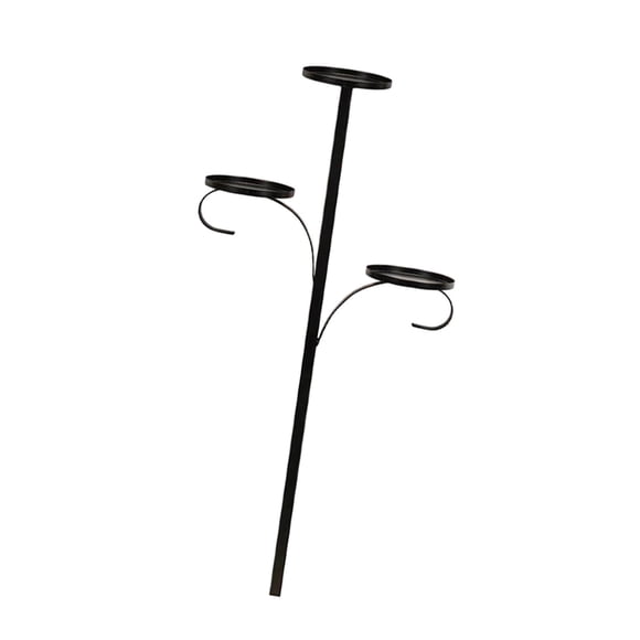 Candelabro De Pilar De Metal De 3 Niveles Para Escritorio, Festival, Navidad, 2 Secciones