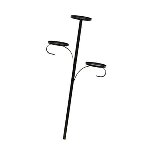 Bothyi - Candelabro De Pilar De Metal De 3 Niveles Para Escritorio, Festival, Navidad, 2 Secciones