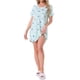 thumbnail image 2 of INSPIRE CHIC Camisón a Rayas Coloridas para Mujer Regreso a Clases Camiseta de Manga Corta Cuello Redondo Vestido Ligero Casual para Dormir S Estrella Luna, 2 of 6