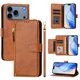 thumbnail image 4 of Funda Billetera Cremallera para iPhone 17 Pro Max con Porta Tarjetas, Soporte y Correa Marrón, 4 of 5
