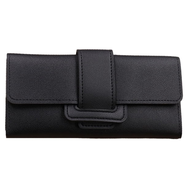 Carteras para mujer, Cartera con bolsillo para monedas y cremallera, Monederos, Monederos, Bolsillo con cremallera y ventana para identificación
