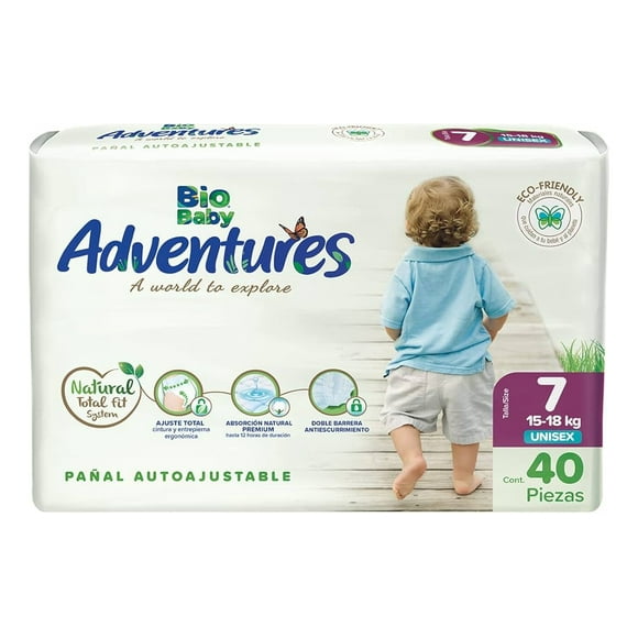 Pañal Ecológico Bio Baby Talla 7 - Talla Xxxg - Biobaby 40u