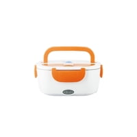 Clickdescuento - Lonchera Electrica Portatil Naranja Blanco