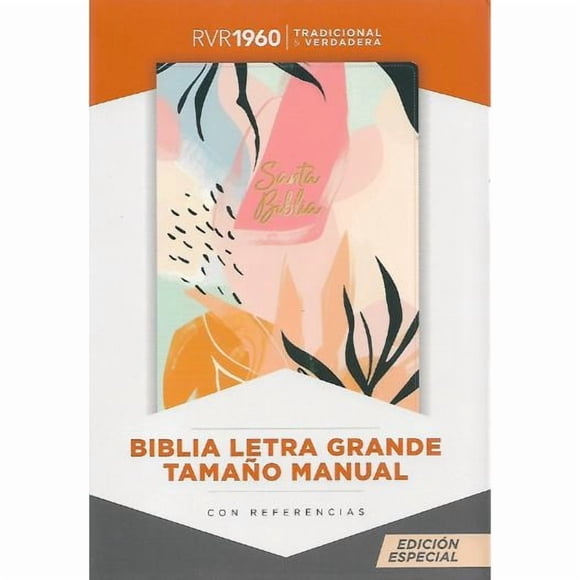 Biblia Reina Valera 1960 Letra Grande Tamaño Manual Multicolor