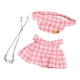 thumbnail image 1 of Ropa Para Muñecas De 15 Cm, Accesorios De Peluche Cómodos Para Muñecas, Accesorios Fotográficos Elegantes, Collar Rosa DIY, 1 of 3