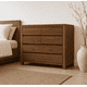 thumbnail image 2 of Cómoda "Puelo" 5 Cajones Mueble de Pino Clear con Distribución - Café - 100x40x90 cm, 2 of 3