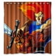 thumbnail image 1 of Cortina de ducha de Anime Thundercats, juego de cortina de baño con ganchos, tamaño 66 x 72 pulgadas, 1 of 3