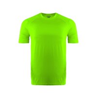 Snix - Polera Deportiva Elasticada Manga Corta Verde Fluor Talla S