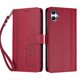 thumbnail image 3 of Funda Cartera Trébol para Samsung Galaxy A05/M05 4G con Ranuras Tarjetas y Carga Inalámbrica Rojo, 3 of 6