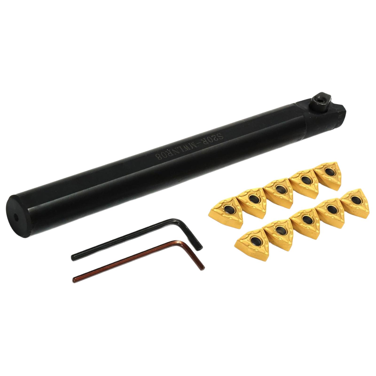 Ioensy - Portaherramientas De Torneado Exterior De Torno Con Llaves Herramienta De Torneado Cilíndrico De Metal