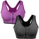 thumbnail image 1 of Sujetador deportivo con cremallera frontal para mujer, sin aros, para después de la cirugía, para yoga activo, 1 of 5