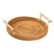thumbnail image 4 of Cesta Redonda Tejida A Mano, Plato Para Servir, Multiusos Para Comedor, Artículos Diversos, 24 Cm, 4 of 5