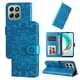 thumbnail image 1 of Funda tipo cartera FOXDOCK para Honor X6C 4G , diseño girasol en relieve, cuero PU, cierre magnético, soporte y tarjetero, 1 of 5
