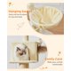 thumbnail image 5 of Árbol para gatos Taoqimiao MS029LM, 125 cm, con 2 condominios y cestas, color beige, 5 of 9