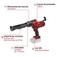 thumbnail image 3 of PISTOLA CALAFATERA EINHELL TE-SG 18/10 Li - Solo 18v, 3 of 11