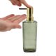 thumbnail image 3 of Unique Bargains 1 Pc Dispensador de Jabón con Líneas Verticales Clásicas para Baños Hoteles 350ml Tono Dorado Verde, 3 of 6