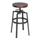 thumbnail image 1 of Piso De Bar Taburete Altura Regulable Nogal Café, 1 of 6
