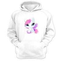 Genérico - Poleron Canguro Mi Pequeño Pony Blanco Talla S Unisex