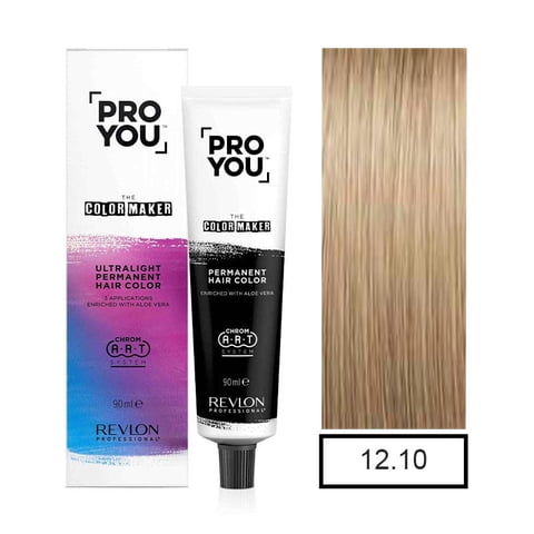 Revlon - Tintura 12.10 Pro You Rubio Platino Ceniza 90Ml Mas Oxidante