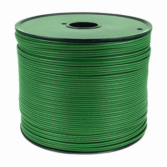 Cable de luz en rollo Holiday Bright Lights, 500 pies, cable verde