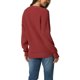 thumbnail image 3 of INSPIRE CHIC Suéter de Mujer de Manga Larga con Cuello en V y Botones, Tejido de Punto Acanalado, Jersey Casual Talla M Rojo Vino, 3 of 6