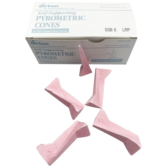 Conos pirométricos Orton Cone 6 autoportantes, paquete de 25